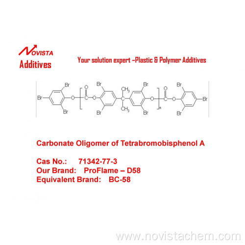 Proflame D-58 carbonate oligomer of Tetrabromobisphenol-A